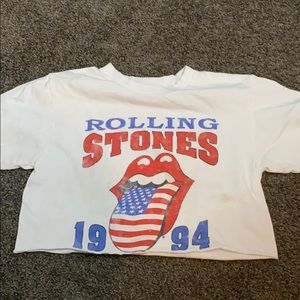 cropped Rolling Stones t-shirt